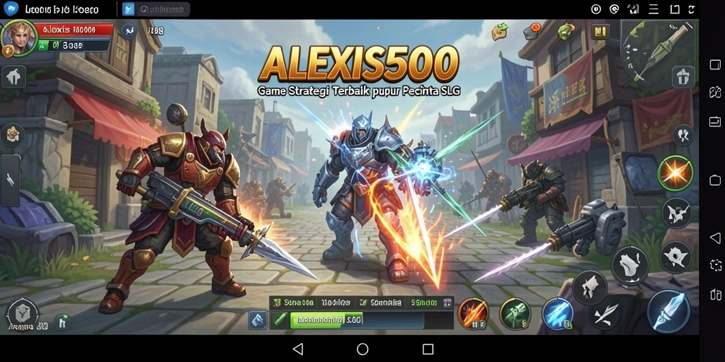 Tampilan menarik dari gameplay ALEXIS500 yang penuh strategi.