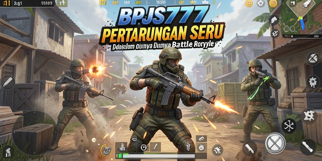 Tangkapan layar gameplay BPJS777 menampilkan aksi Battle Royale yang mendebarkan.