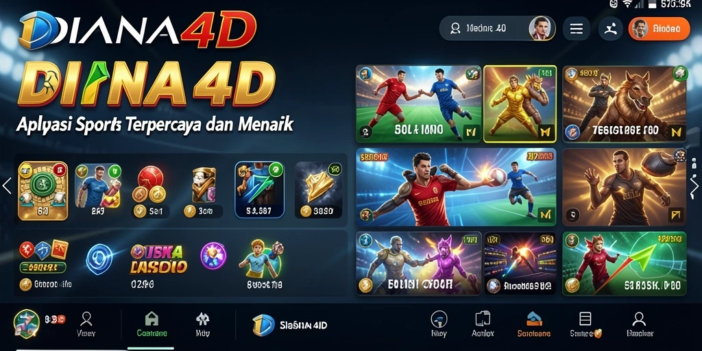 Screenshot utama DIANA4D yang menunjukkan pengalaman taruhan olahraga yang menyenangkan.