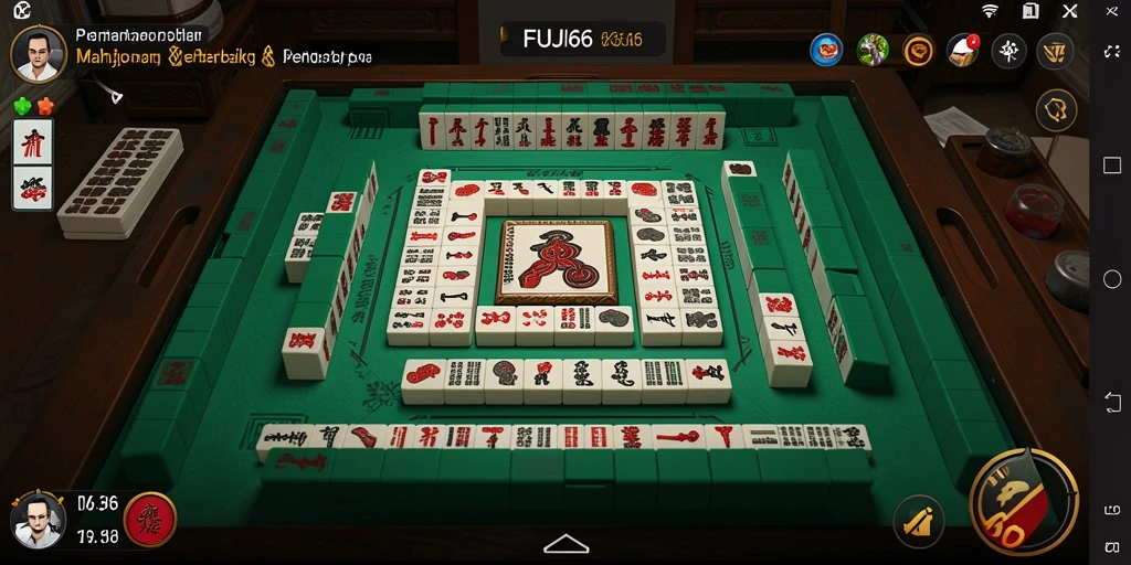 Tampilan gameplay yang menarik dalam FUJI66 saat bermain Mahjong.