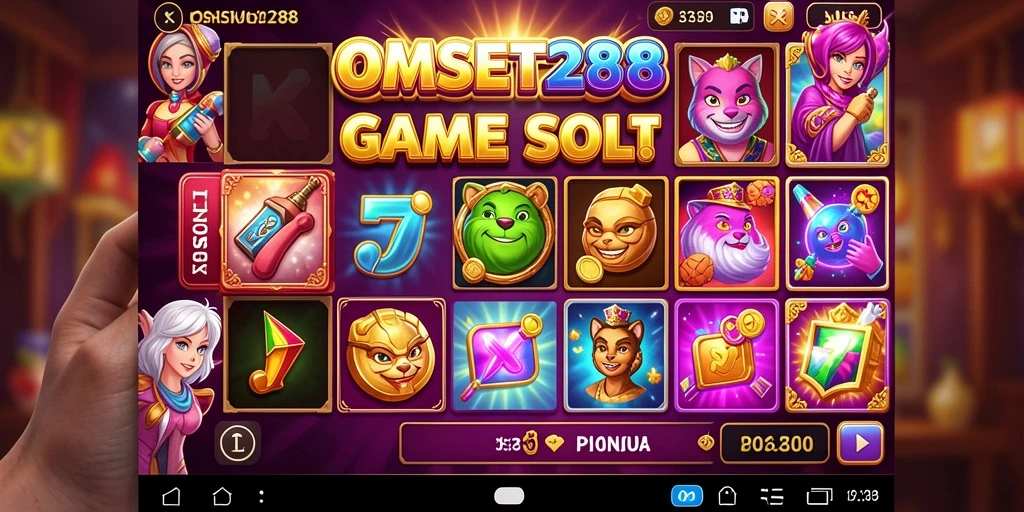 Screenshot gameplay OMSET288 menunjukkan keseruan bermain slot.