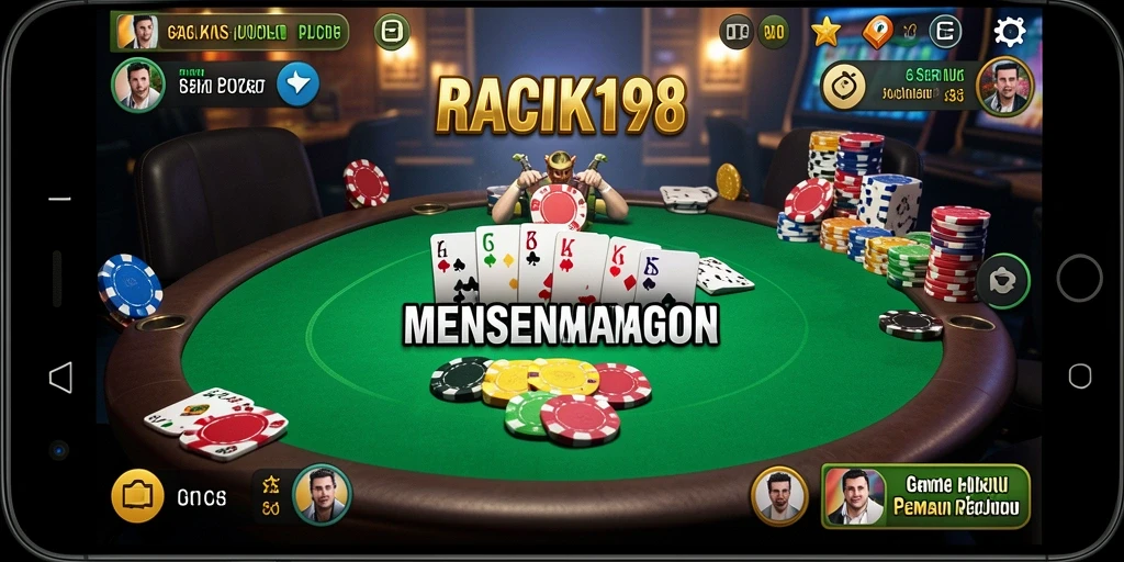 Gameplay menarik dalam permainan poker RACIK198 dengan grafis premium.
