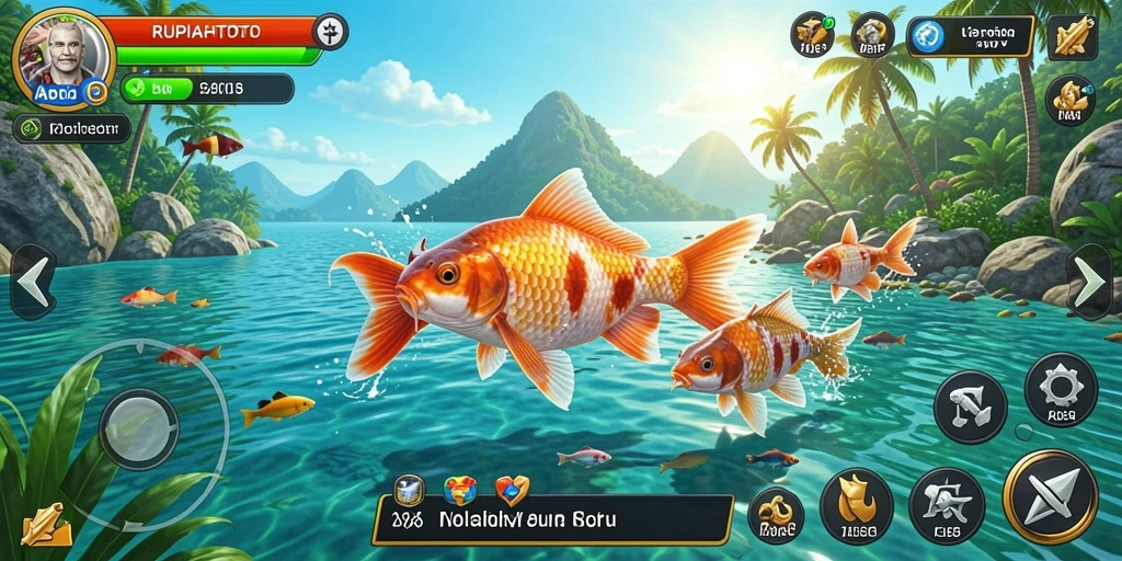 Tampilan gameplay RUPIAHTOTO dengan suasana memancing yang menakjubkan.