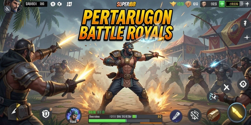 Tampilan aksi seru dalam gameplay SUPER88 yang mendebarkan.