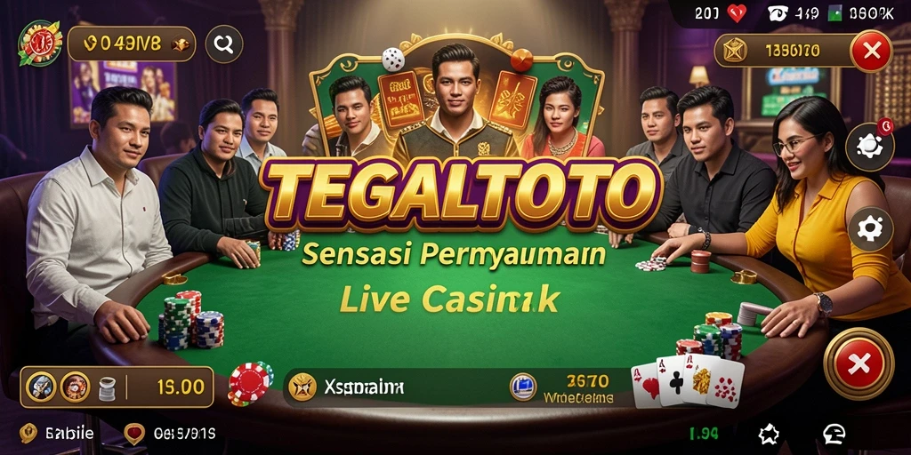 Screenshot gameplay TEGALTOTO menampilkan aksi Live Casino yang mendebarkan.